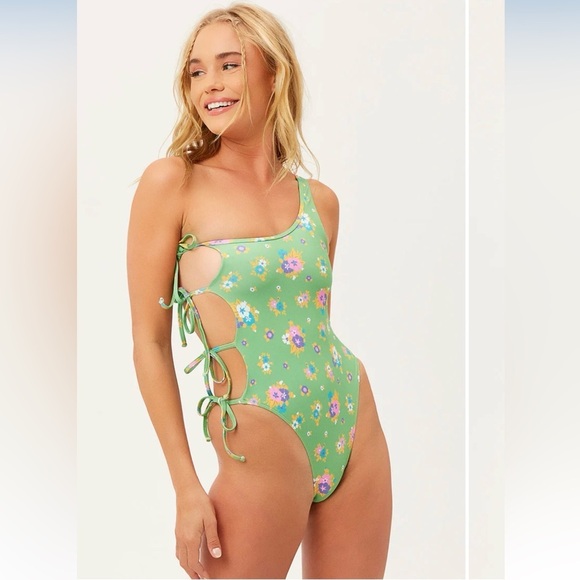 Frankie's Bikinis Other - Frankies Bikini Honey One Piece Shoulder Swimsuit Size Medium New With Tags